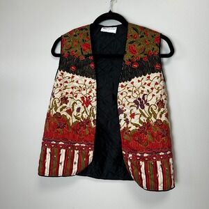 Fire islander size 8 Women's Vintage 70s Boho Quilted vest‎